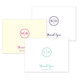Circle Initials Thank You Note Cards Image 1 of 5
